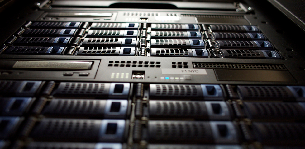 The image shows a close up of D5.5 storage servers.
