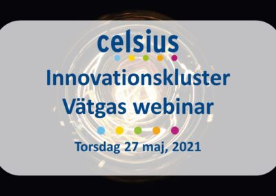 Celsius Innovationskluster webinar om vätgas